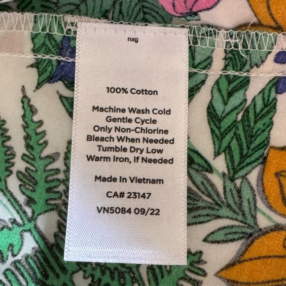 Talbots Poplin Shirtdress - Blissful Floral Size 16 - Picture 13 of 16